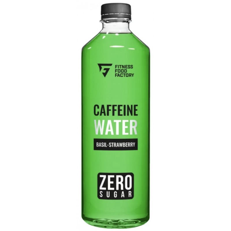 Viegli gāzēts dzēriens Caffein Water 0,5 l - Zemeņu-Bazīļu ūdens